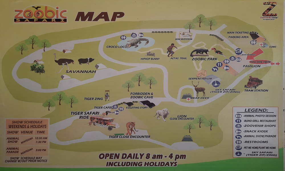 subic safari map